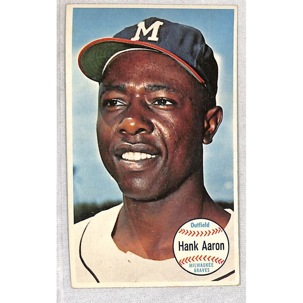 1964 Topps Giants Hank Aaron Crease Free: 1964 Topps Giants Hank Aaron Crease Free