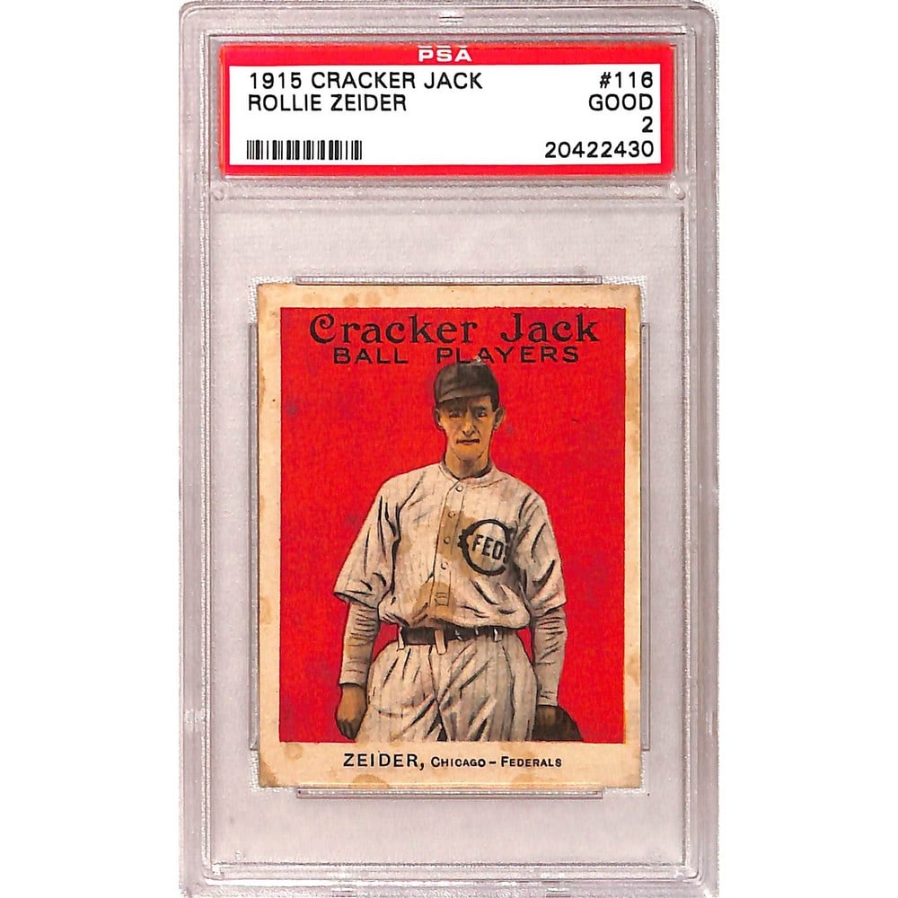 1915 Cracker Jack Rollie Zeider Psa 2 (1 of 2)