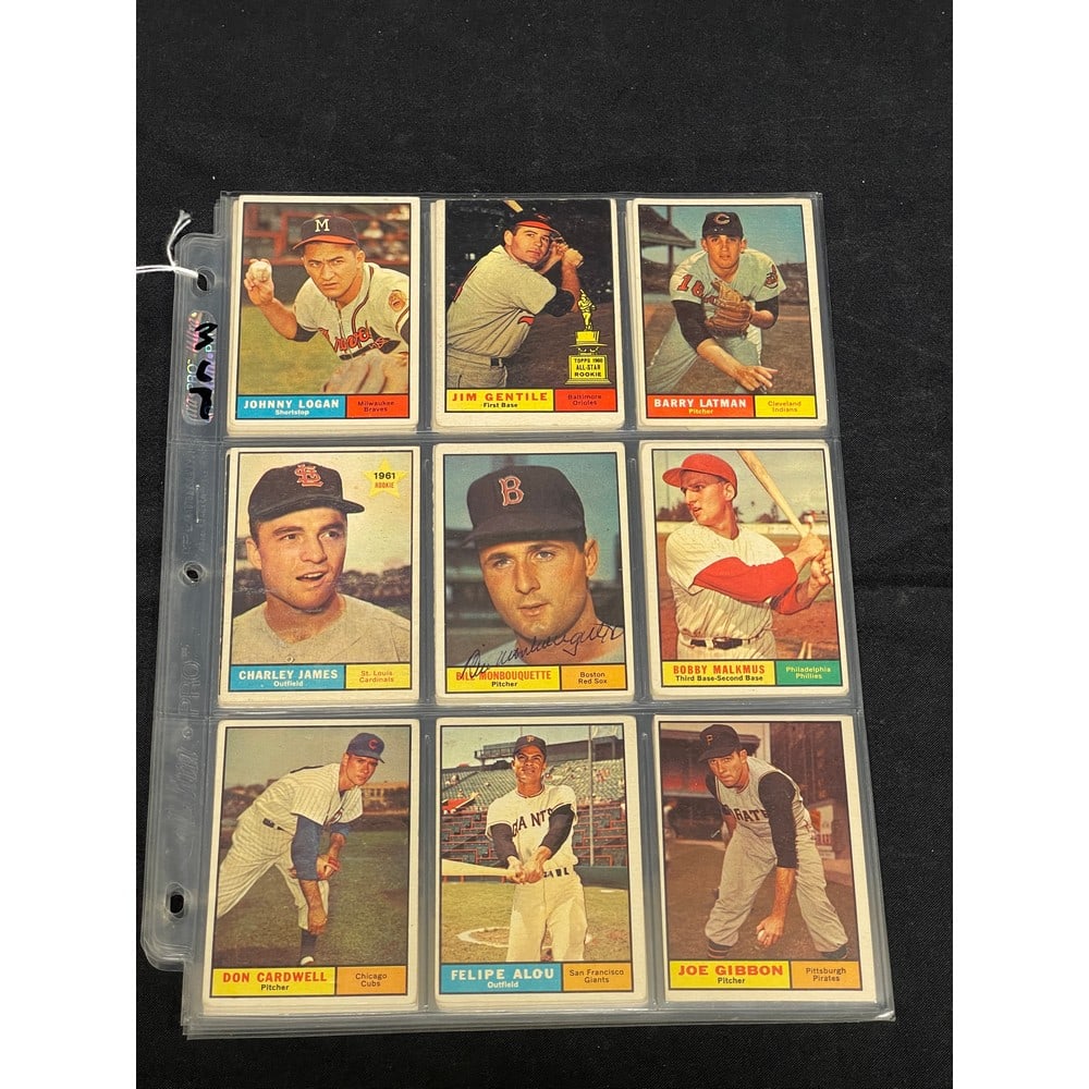 (35) 1961 Topps Baseball Hi # Cards Mixed Grade (1 of 4)