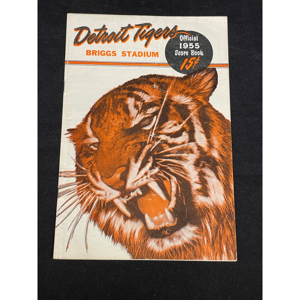 1955 Detroit Tigers Program Williams Vs Kaline (1 of 2)