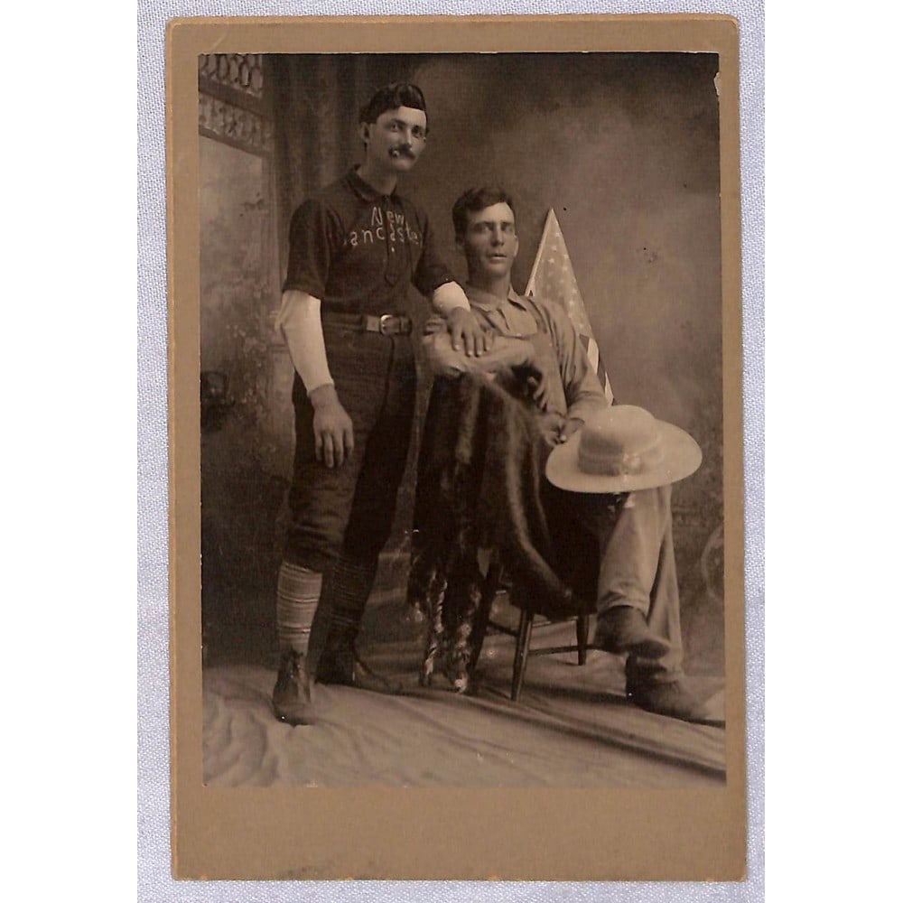 Circa 1900 Baseball Cabinet Card 6x4 Overall (1 of 2)