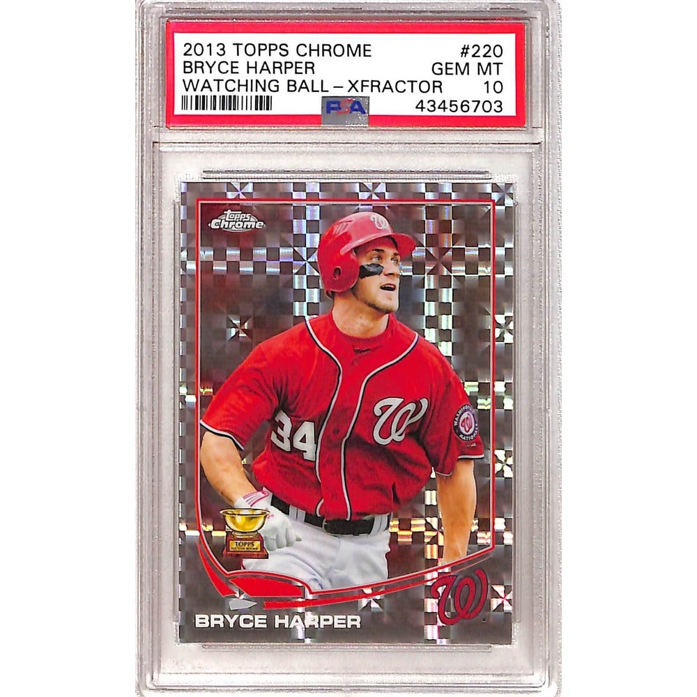 2013 Topps Chrome Bryce Harper Xfractor Psa 10 (1 of 2)