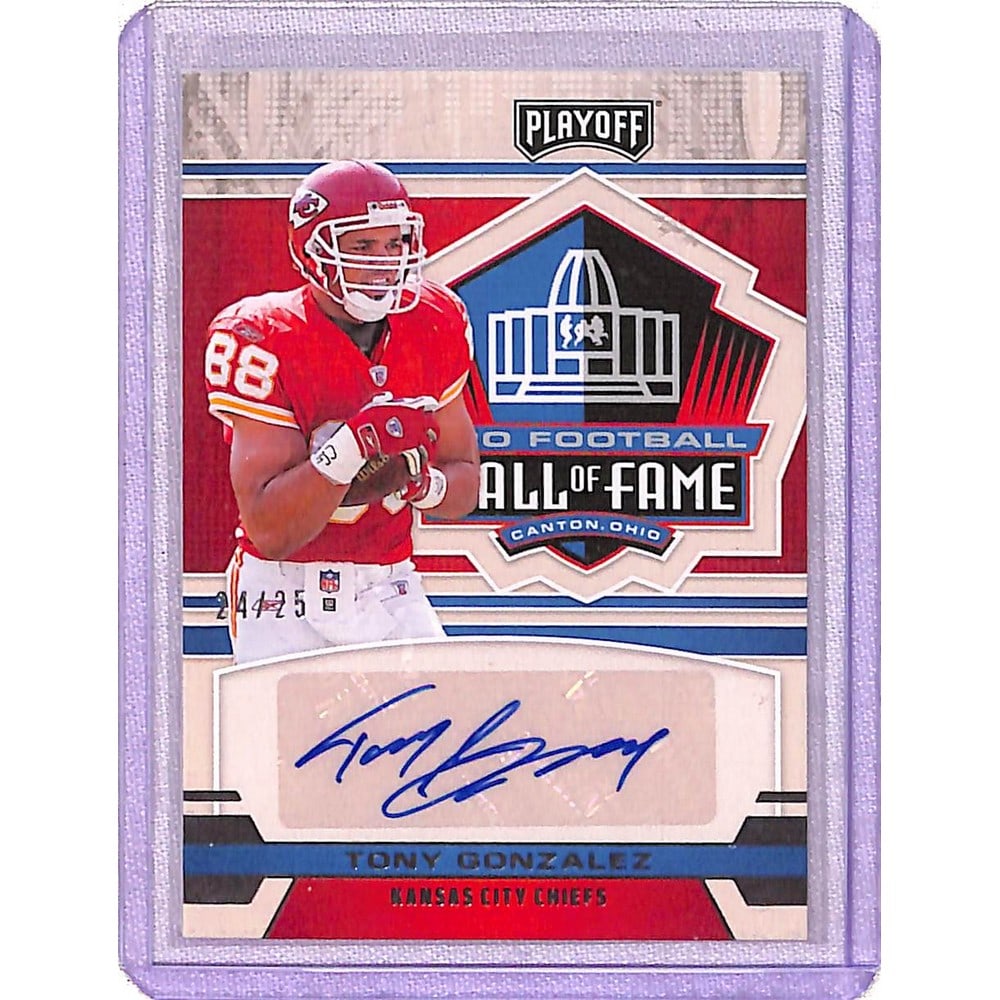 2021 Hof Tony Gonzalez Auto Card 24/25 (1 of 2)