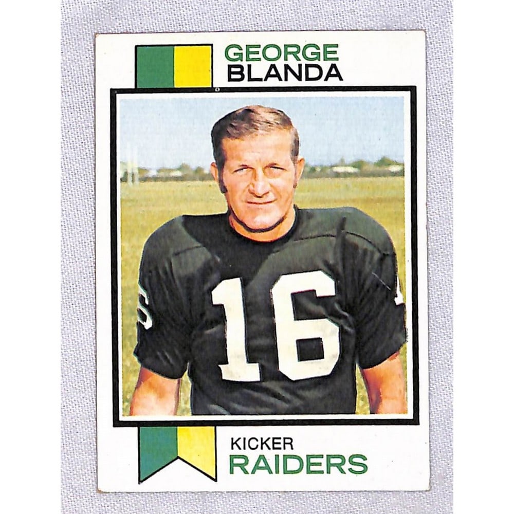 1973 Topps George Blanda Exmt (1 of 2)