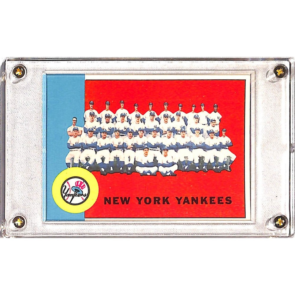 1963 Topps Ny Yankees Team Card Mickey Mantle (1 of 2)