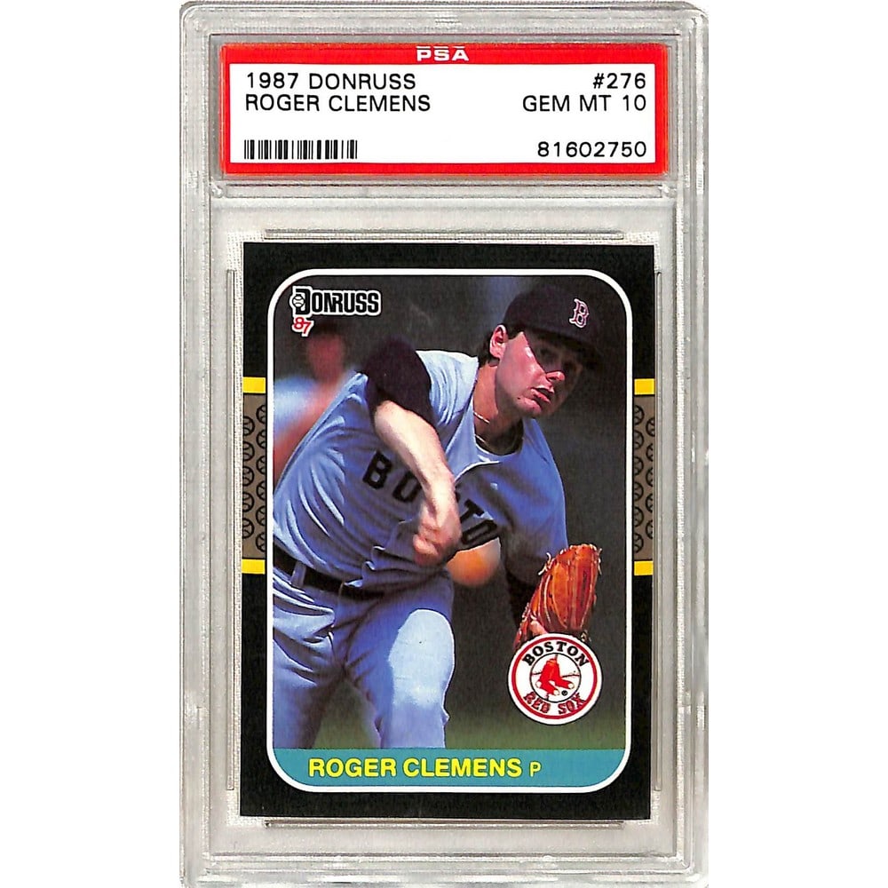 1987 Donruss Roger Clemens Psa 10: 1987 Donruss Roger Clemens Psa 10