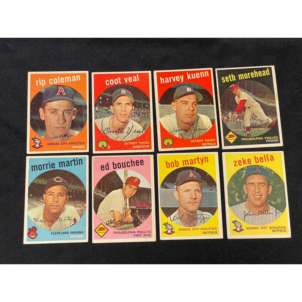 (50) Low Grade 1959 Topps Baseball Cards (1 of 3)