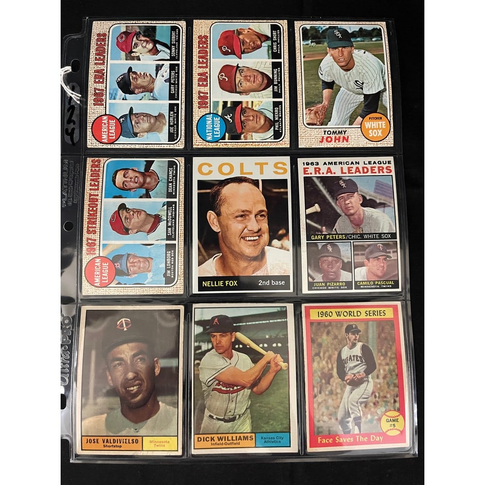 (9) 1960's Topps Baseball Stars/hof (1 of 1)