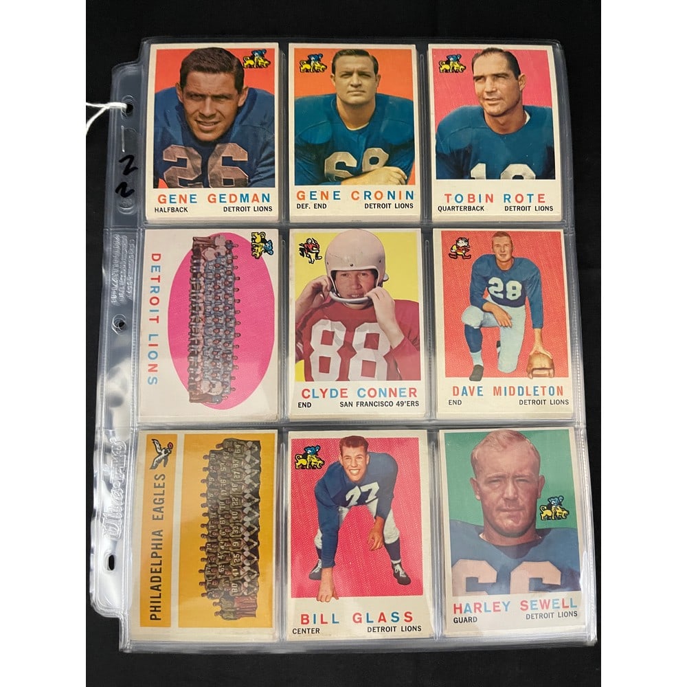 (45) 1959 Topps Football Cards (1 of 4)