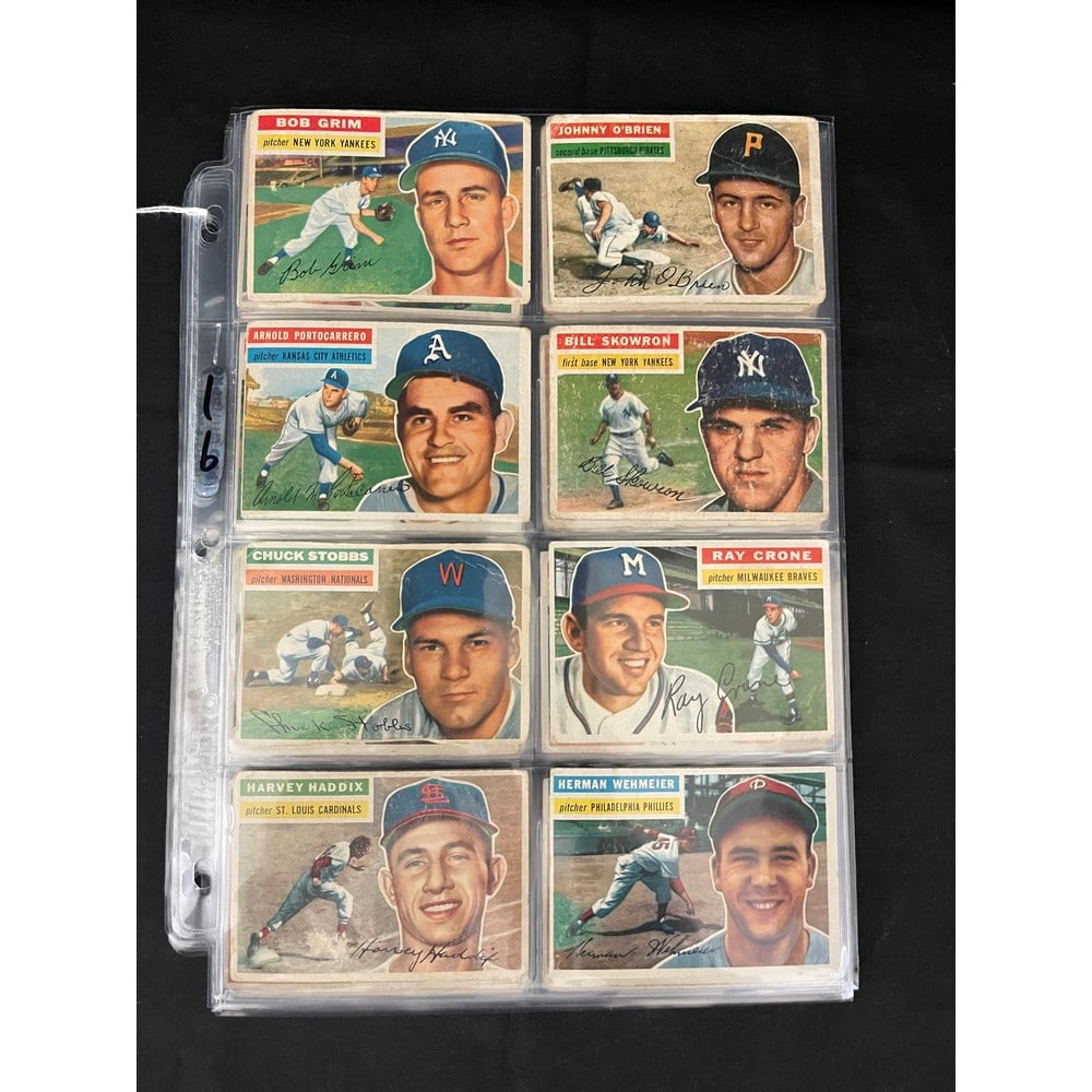 (40) Mixed Grade 1956 Topps Baseball Cards (1 of 5)