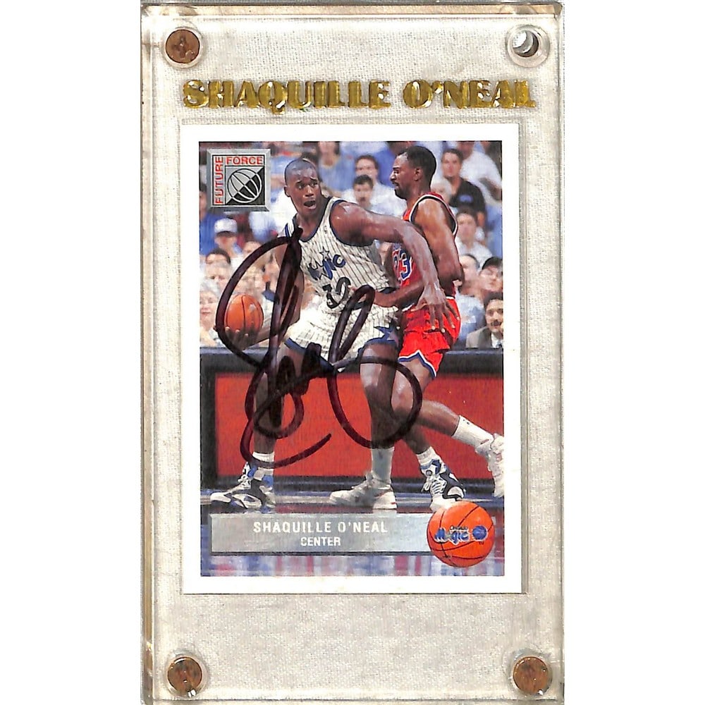 Shaquille O'neal Signed Rookie Card No Coa (1 of 2)