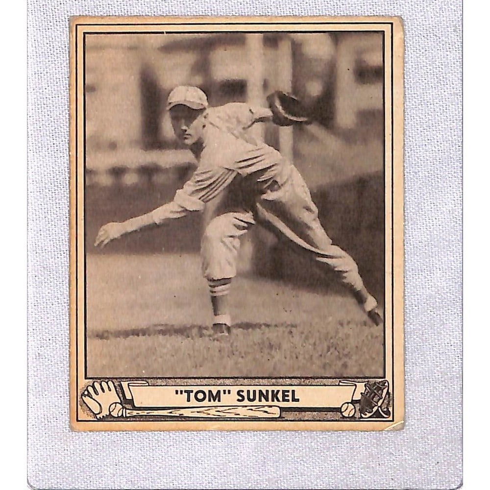 1940 Playball Baseball Tom Sunkel (1 of 2)