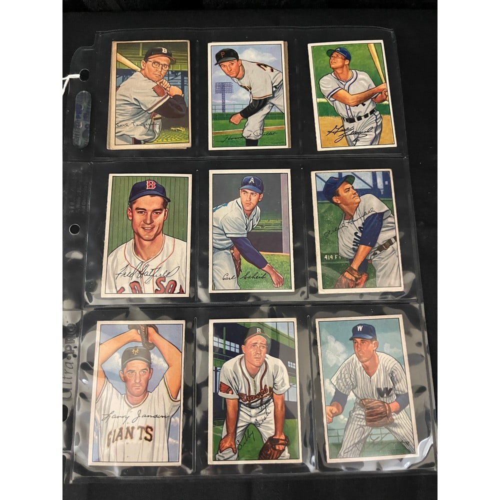 (11) 1952 Bowman Baseball Cards Nice Shape (1 of 2)