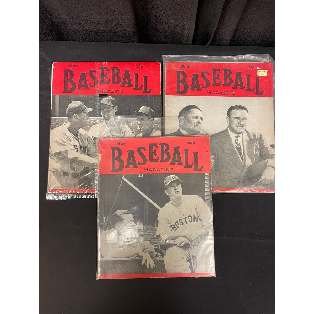 (3) 1940's Red Sox Magazines (1 of 2)