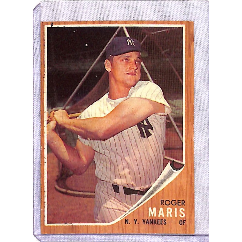 Crease Free 1962 Topps Roger Maris Nice Shape (1 of 2)