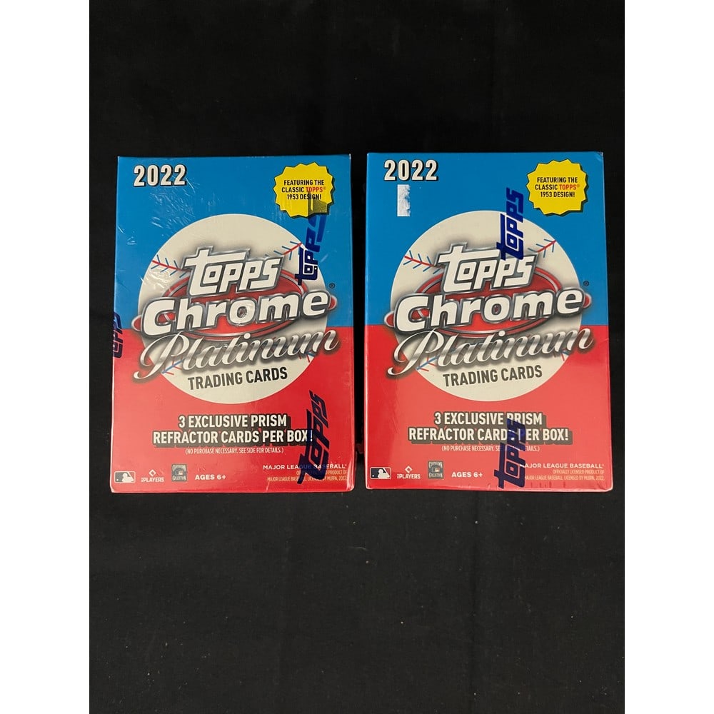 (2) 2022 Topps Chrome Platinum Baseball Blasters (1 of 1)
