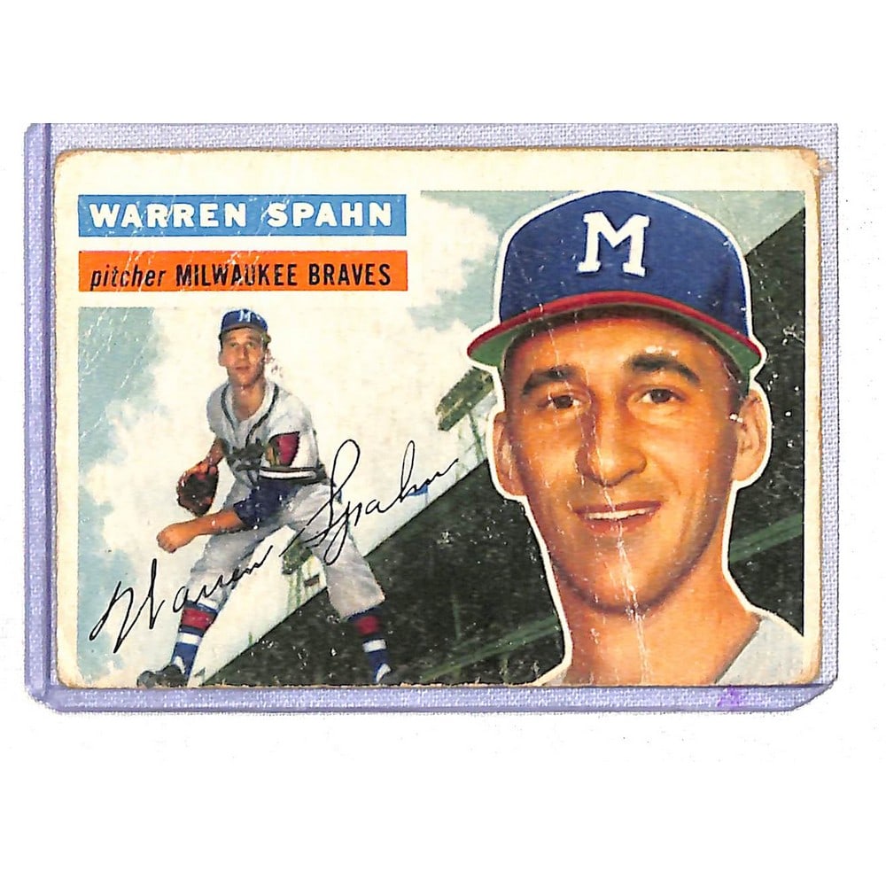 Low Grade 1956 Topps Warren Spahn (1 of 2)