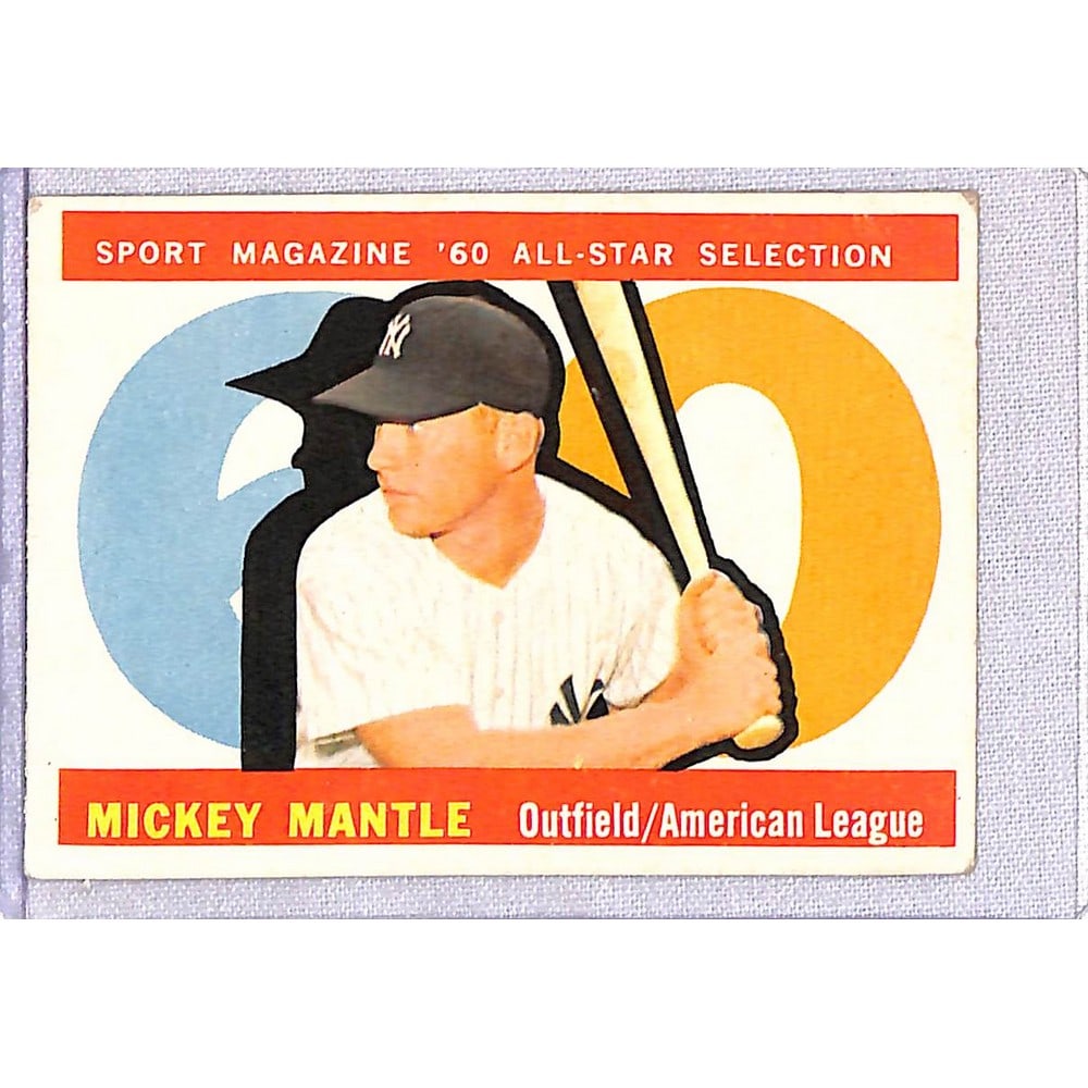 1960 Topps Mickey Mantle Allstar (1 of 2)
