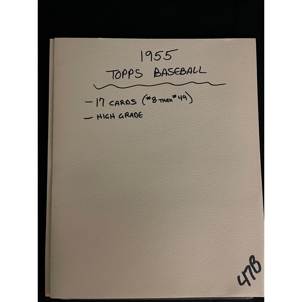 (17) 1955 Topps Baseball Cards Higher Grade (1 of 4)