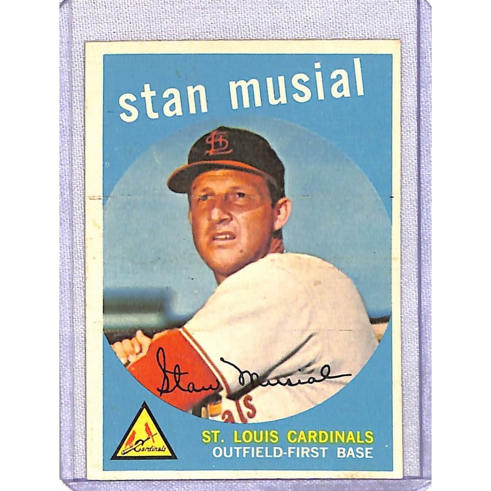 1959 Topps Stan Musial Surface Wax Stain (1 of 2)