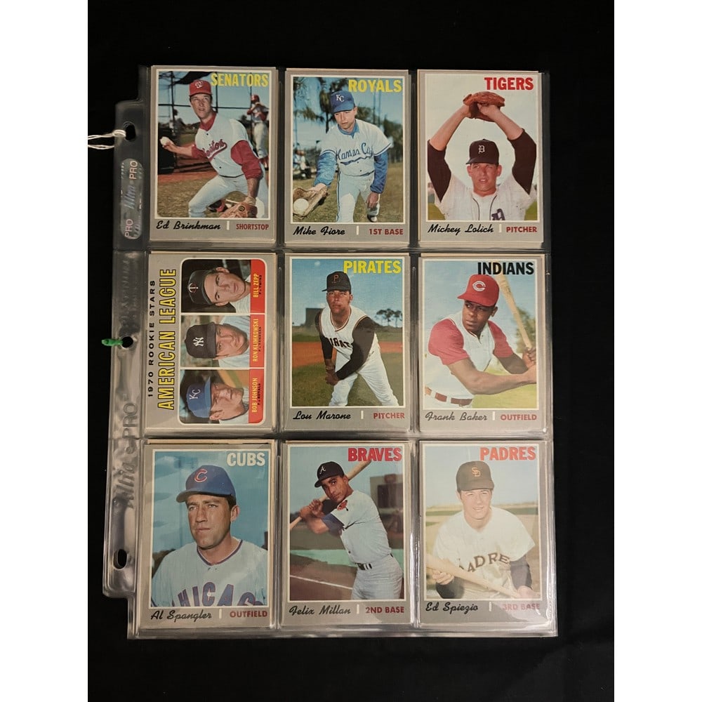 (61) Higher Grade 1970 Topps Baseball Hi Numbers: (61) Higher Grade 1970 Topps Baseball Hi Numbers