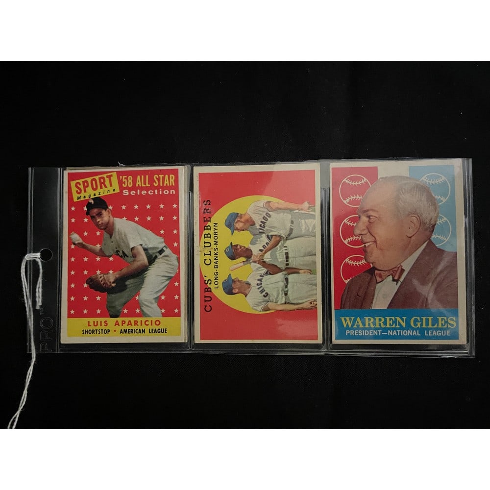 (4) 1958/1959 Topps Baseball Stars/hof (1 of 2)