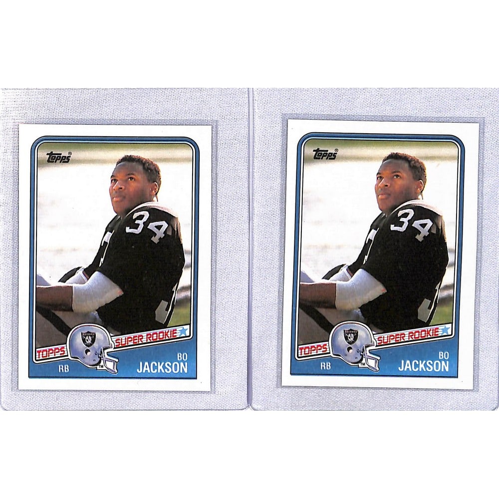 (2) 1988 Topps Bo Jackson Football Rookies Mint (1 of 2)
