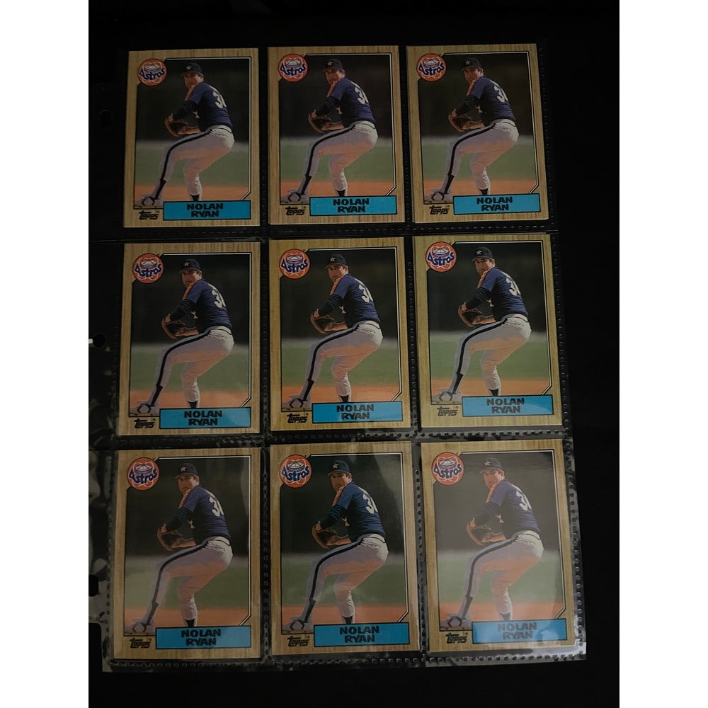 (13) 1987 Topps Nolan Ryan Cards (1 of 2)