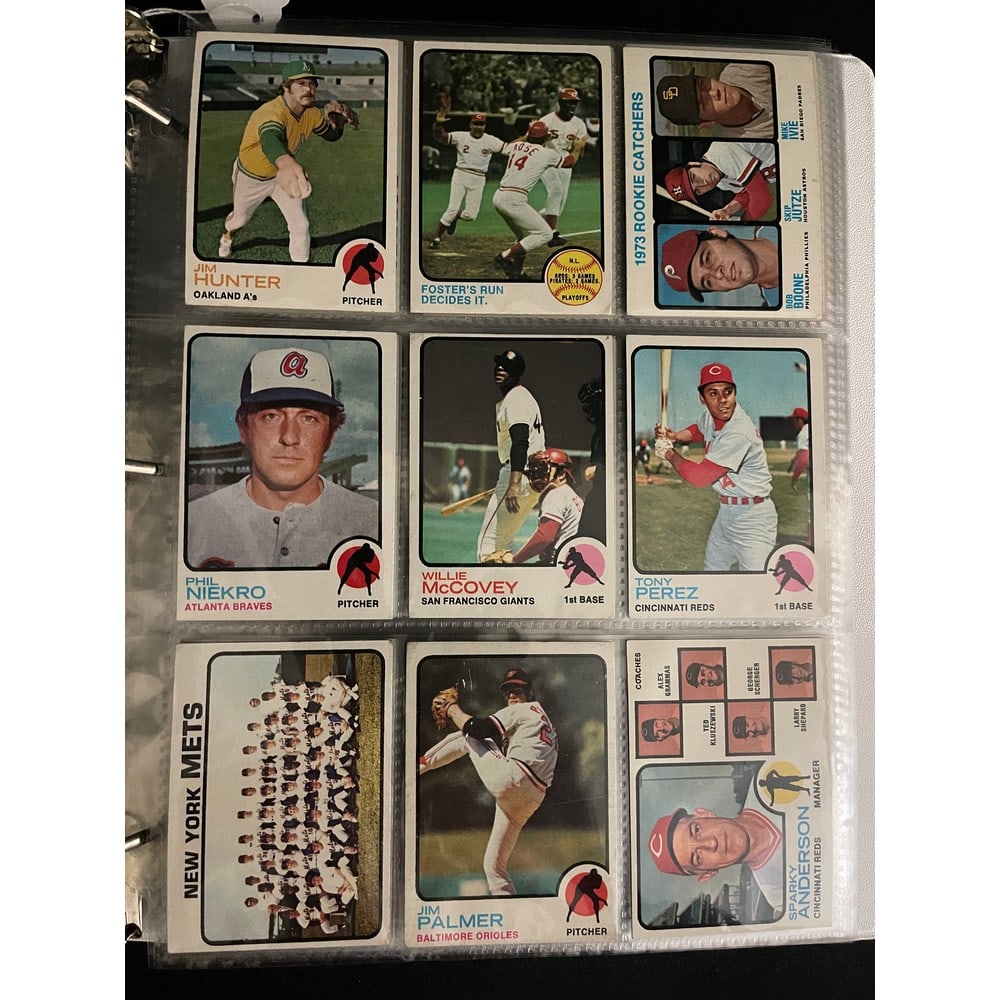 (80) 1973 Topps Baseball Cards With Hof (1 of 6)