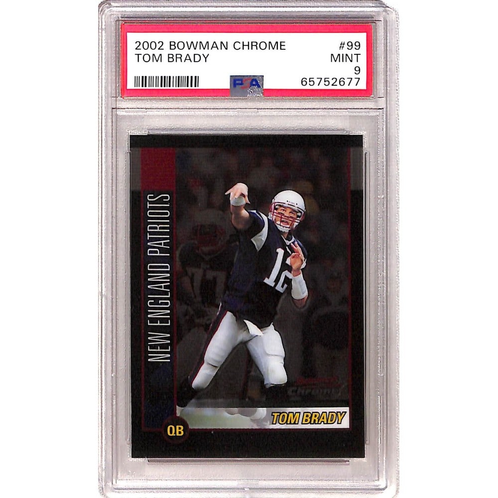 2002 Bowman Chrome Tom Brady Psa 9 (1 of 2)