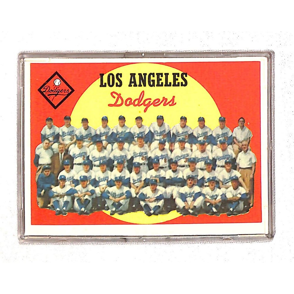 1959 Topps La Dodgers Team Card Near Mint (1 of 2)
