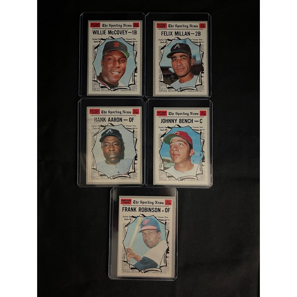(5) 1970 Topps Baseball Allstars (1 of 2)