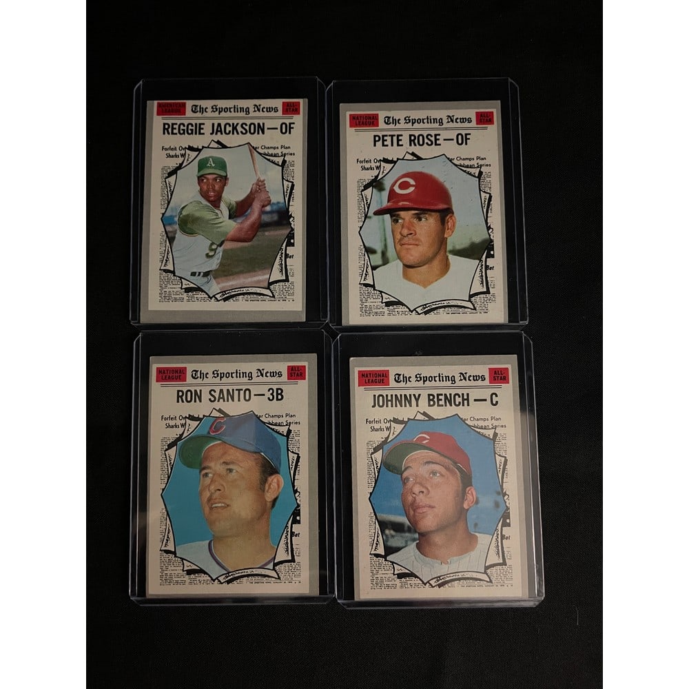 (4) 1970 Topps Baseball Allstars (1 of 2)