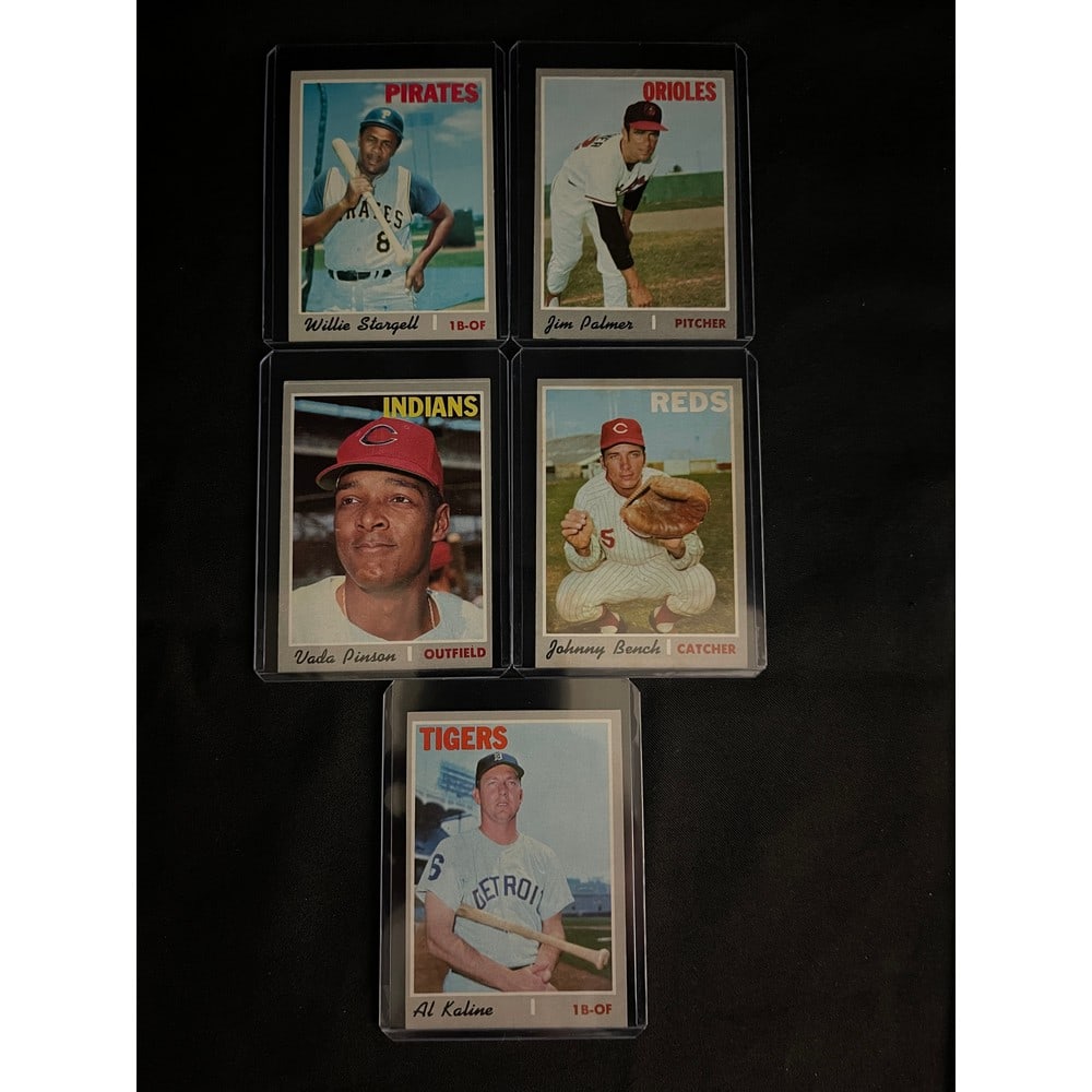 (5) High Grade 1970 Topps Baseball Stars/hof (1 of 2)