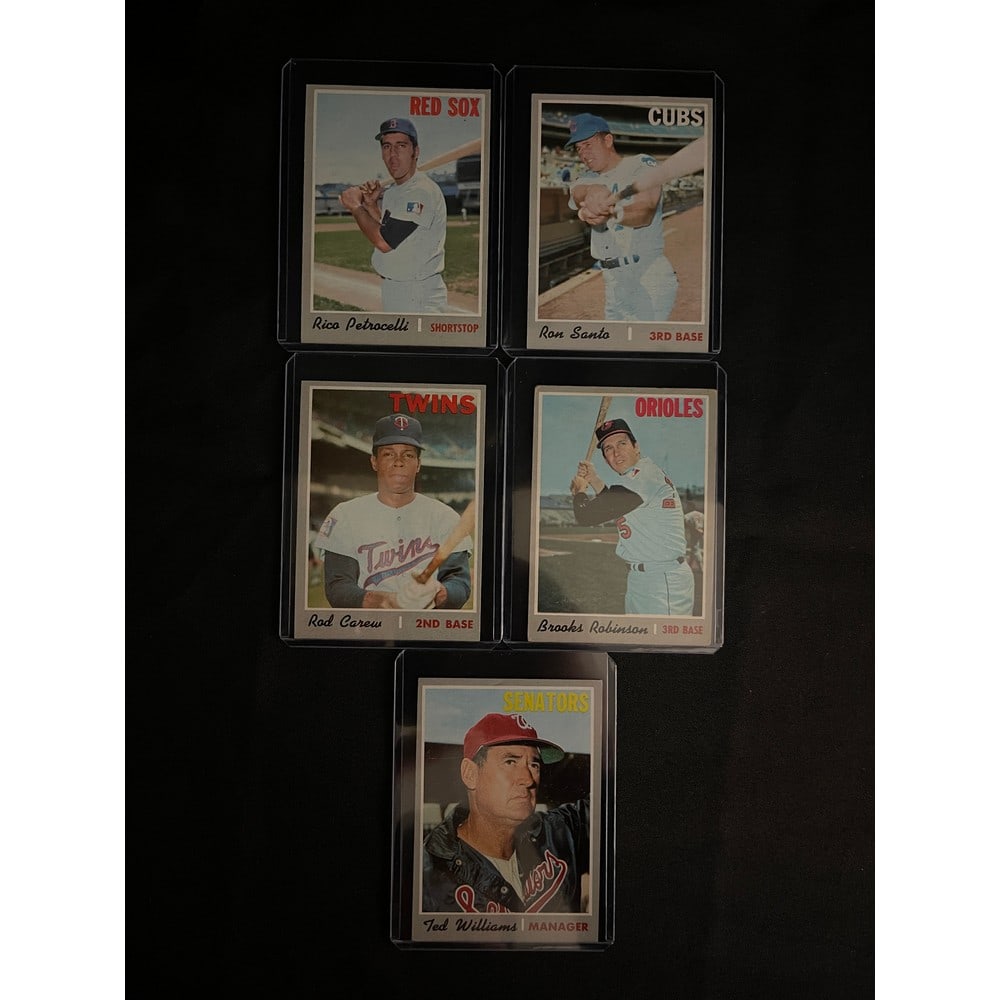 (5) 1970 Topps Baseball Stars/hof (1 of 2)