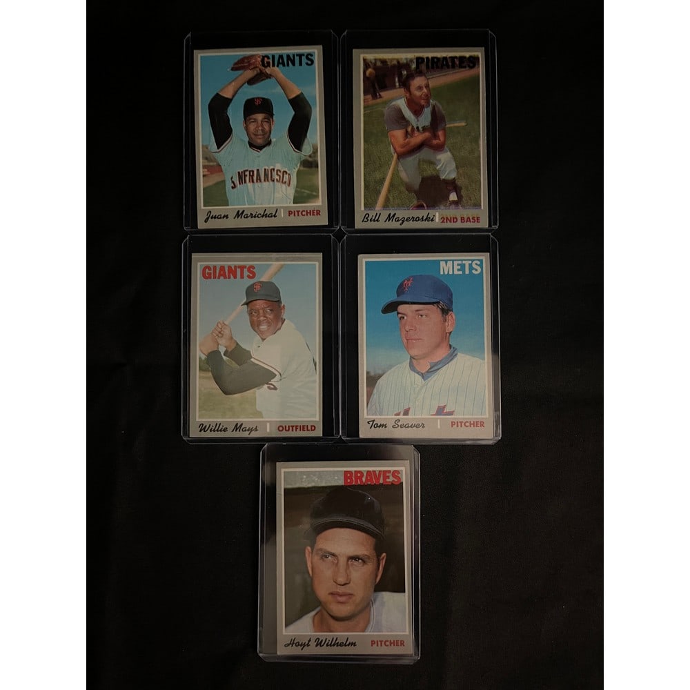 (5) 1970 Topps Baseball Stars/hof (1 of 2)