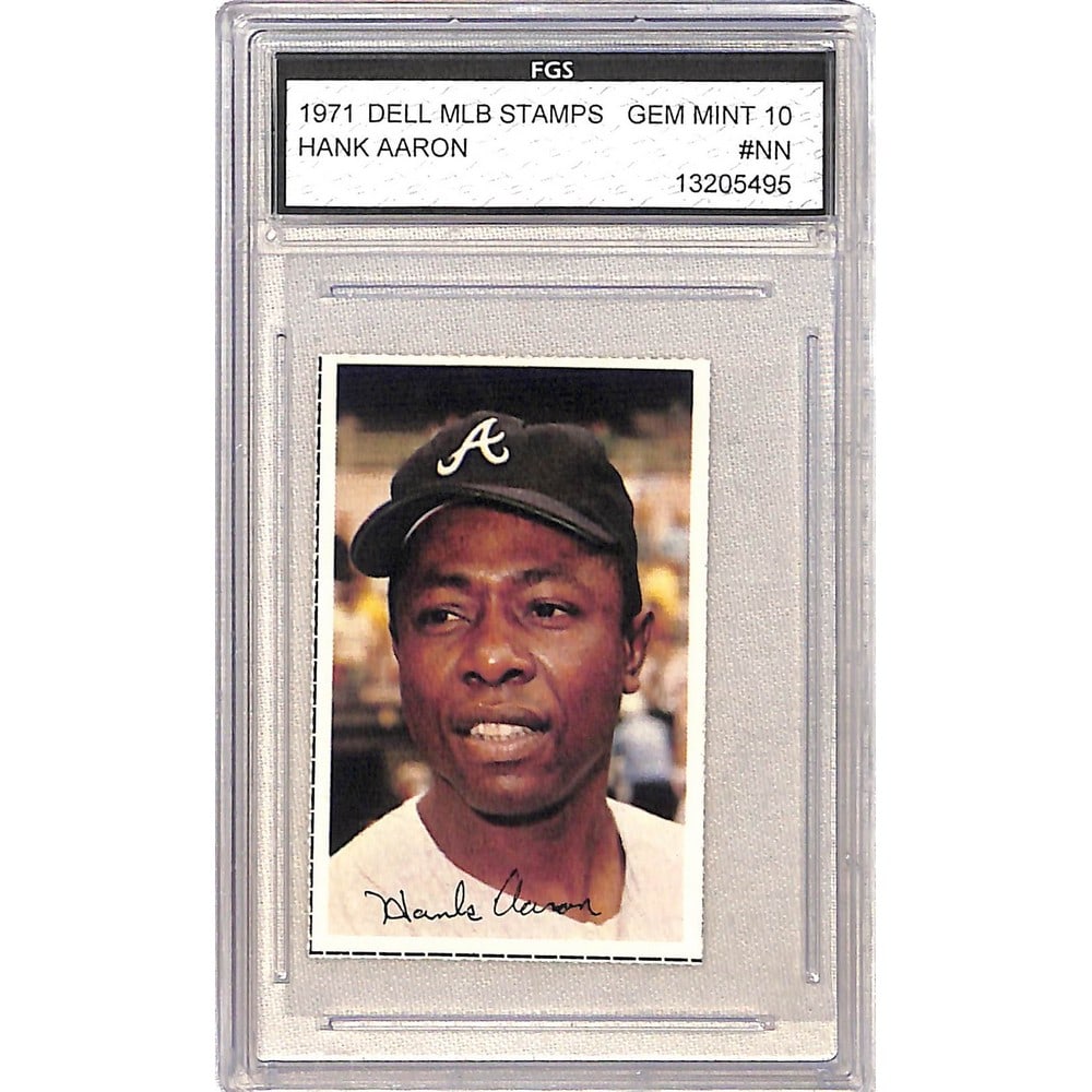 1971 Dell Stamps Hank Aaron Fgs Graded (1 of 2)