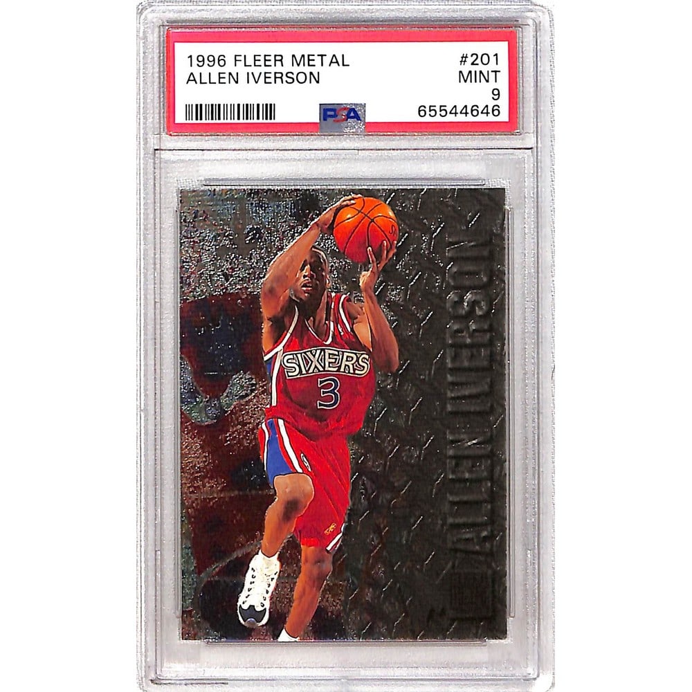 1996 Fleer Metal Allen Iverson Rookie Psa 9 (1 of 2)
