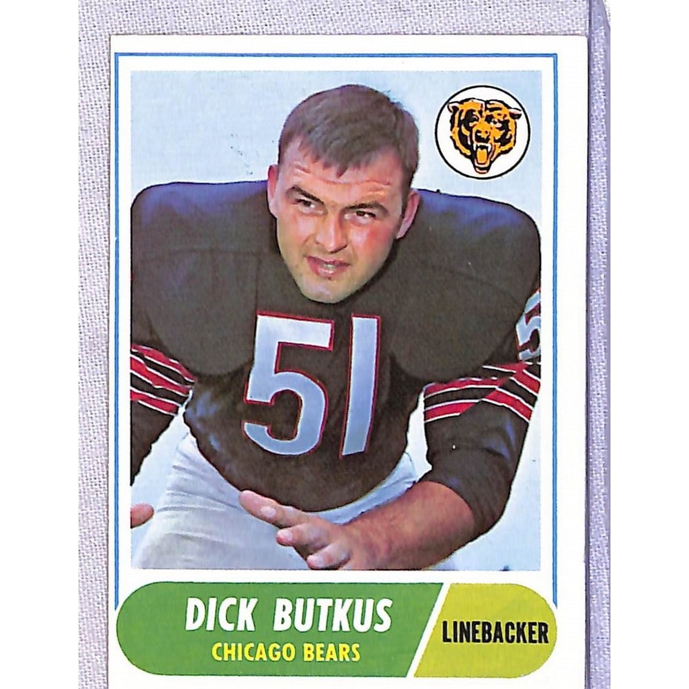 High Grade 1968 Topps Football Dick Butkus (1 of 2)