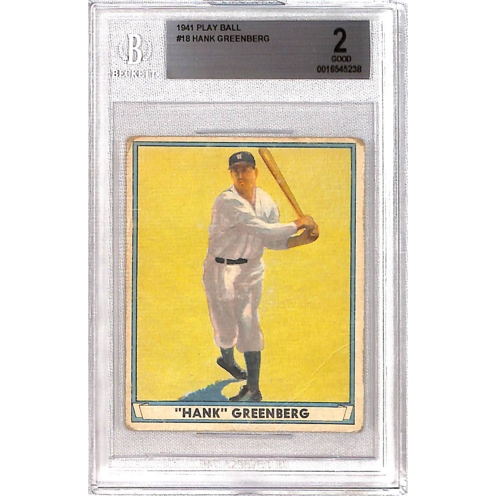 1941 Playball Hank Greenberg Bgs 2 (1 of 2)