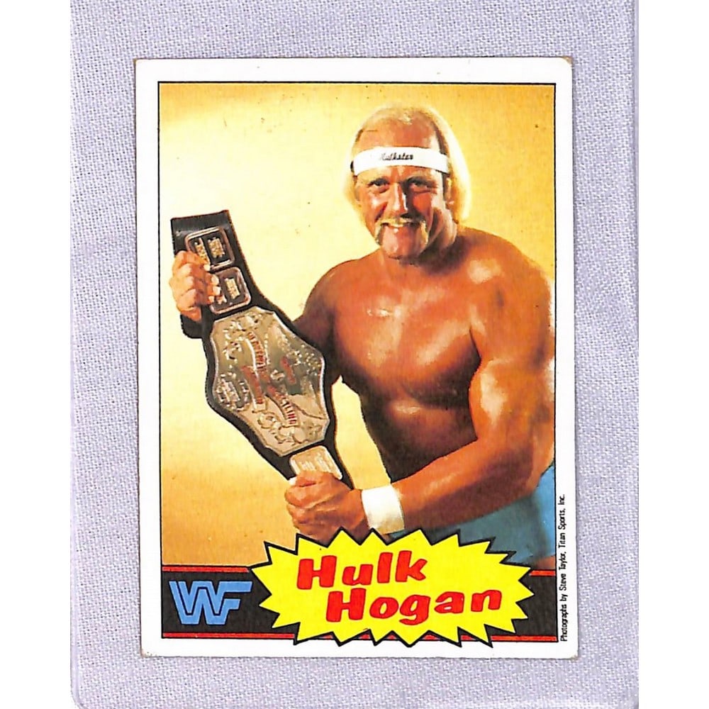 1985 Topps Hulk Hogan Rookie Card (1 of 2)