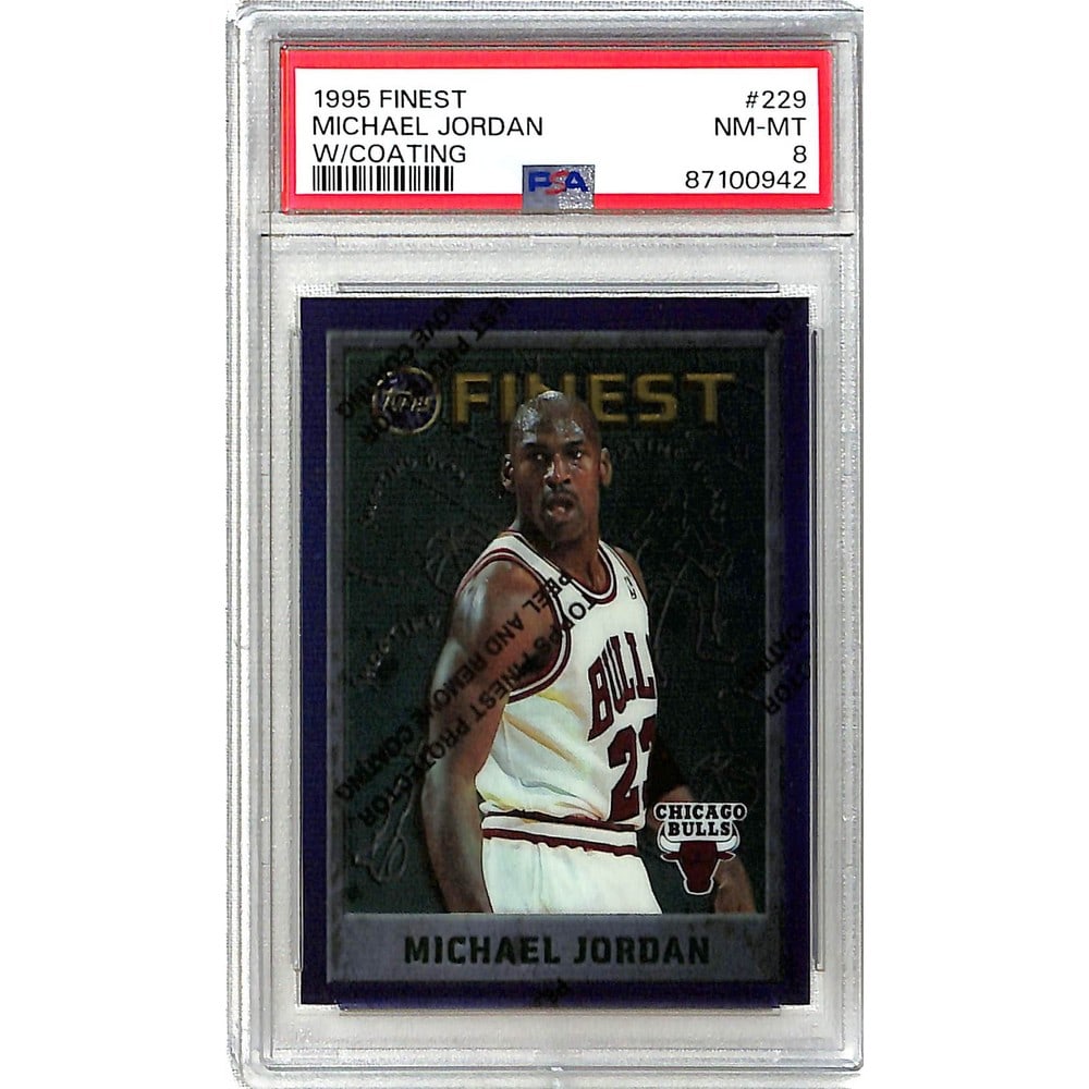 1995 Finest Michael Jordan With Coating Psa 8 (1 of 2)