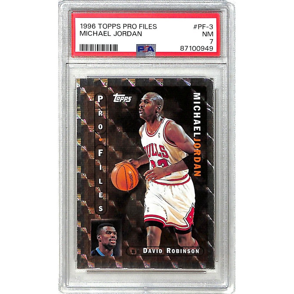 1996 Topps Pro Files Michael Jordan Psa 7 (1 of 2)