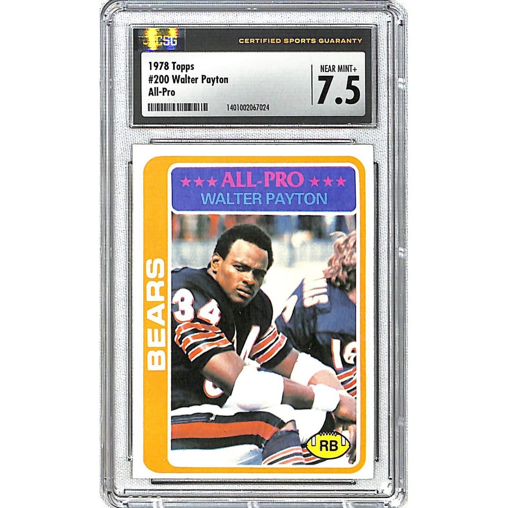 1978 Topps Walter Payton All Pro Csg 7.5 (1 of 2)