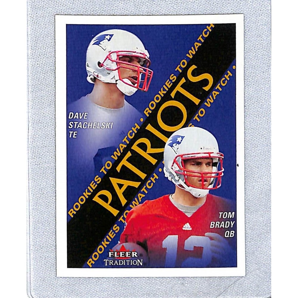 2000 Fleer Tom Brady Rookie Card (1 of 2)