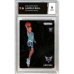 (3) Tga Graded Lamelo Ball Rookie Cards: (3) Tga Graded Lamelo Ball Rookie Cards