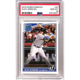 2018 Donruss Alex Verdugo Rookie Psa 10: 2018 Donruss Alex Verdugo Rookie Psa 10