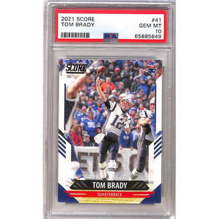 2021 Score Tom Brady Psa 10: 2021 Score Tom Brady Psa 10