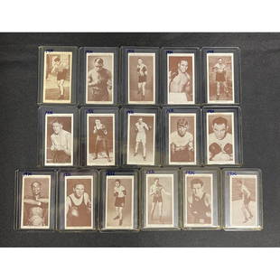 (40) 1936 Churchman Boxing Cards: (40) 1936 Churchman Boxing Cards