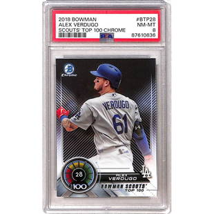 2018 Bowman Alex Verdugo Rookie Psa 8: 2018 Bowman Alex Verdugo Rookie Psa 8